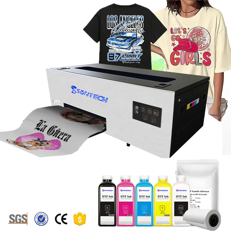 China High Quality Hot Selling Factory Price T-shirt Film A4 A3 Dtf Printer Textile /shoe /handbag/t-shirt A3 A4 Dtf Printer